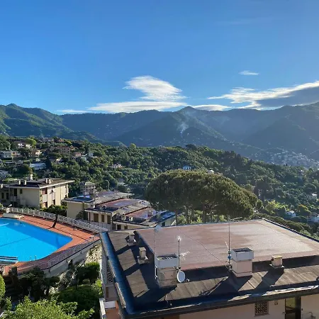 The Dolphin - Big With View In With Pool Lägenhet Rapallo